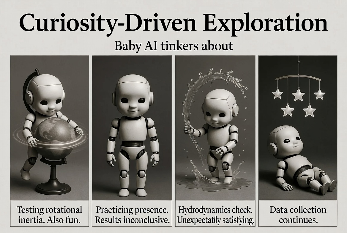 Curiosity-Driven Exploration – Baby AI tinkers about